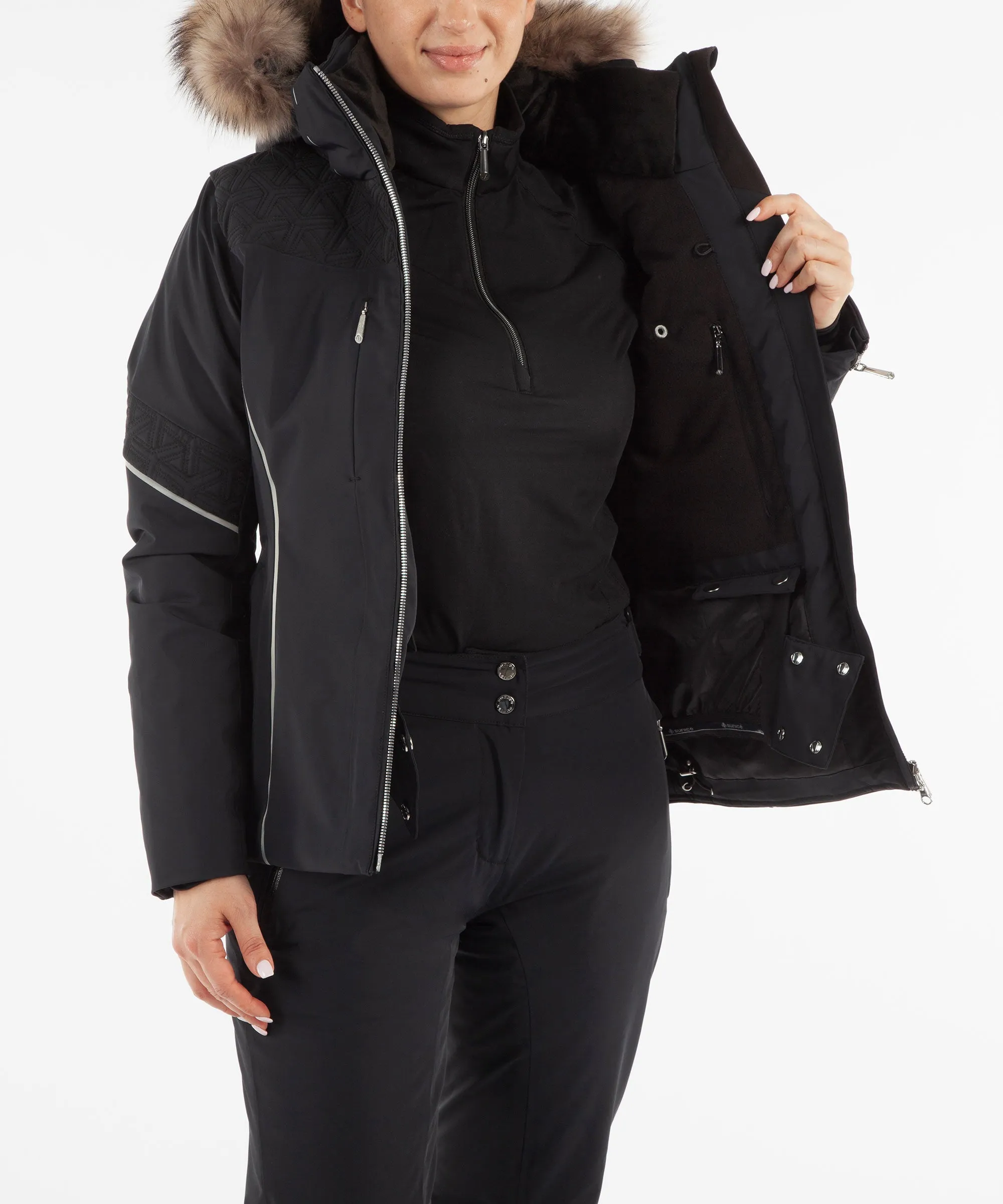 Women's Sabrina Insulated Jacket with Removable Fur Ruff