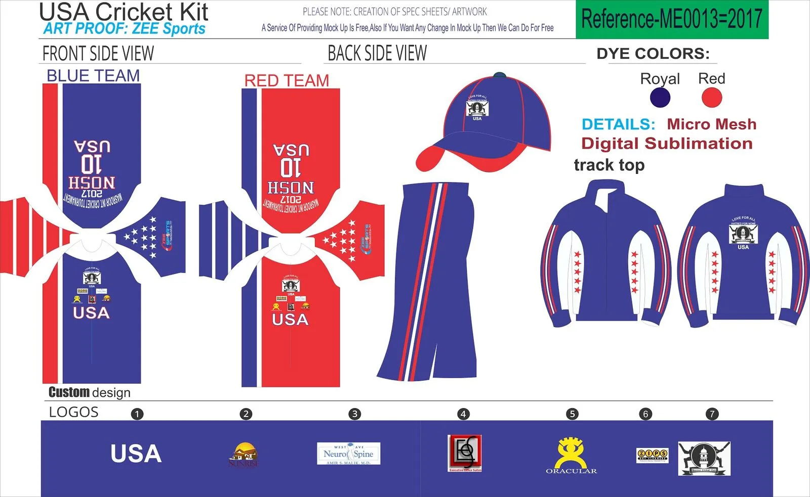 Zee Sports Uniform Color Sublimation - Find Your Perfect Fit!